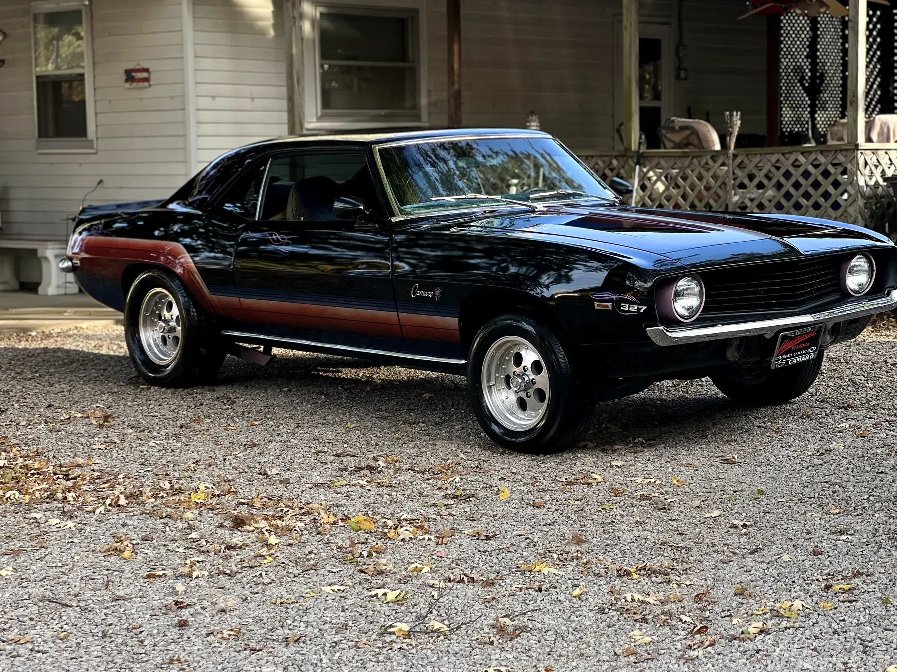 Black Camaro after paint refinement